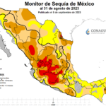 Al menos 85.6% de la superficie del país presenta algún grado de sequía.