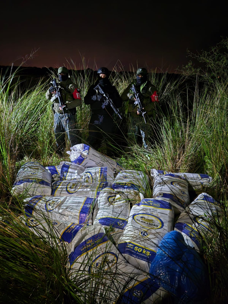 OPERATIVO CONJUNTO DE LA PREFECTURA Y LA FTC SUR LOGRA DECOMISAR IMPORTANTE CARGA DE MARIHUANA